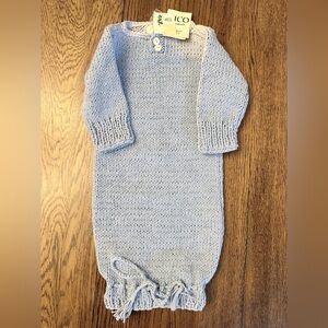 Baby Knit Sleep Sack - Light Blue. SOFT!